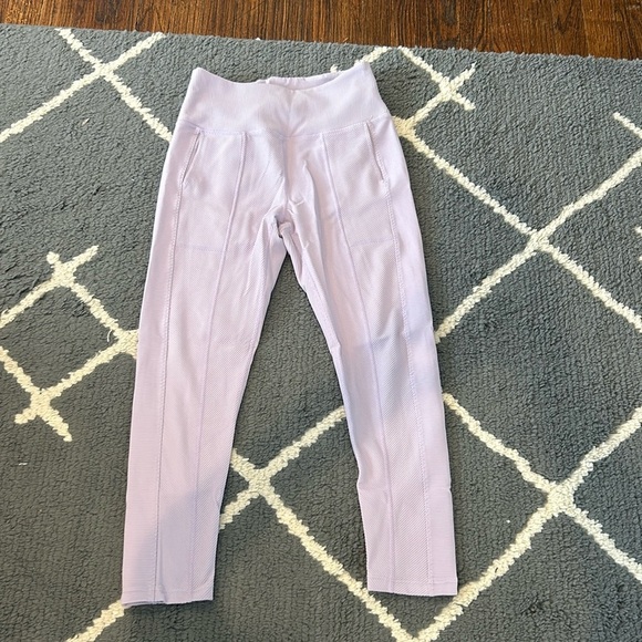 Free People Movement Light Purple Ribbed Cargo Pocket Leggings - Picture 1 of 9